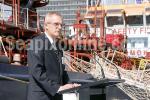 ID 5837 AWANUIA (2009/2747gt/IMO 9458042) - Jens Madsen, Managing Director of Ports of Auckland and Chairman of Seafuels Ltd, addresses the guests during AWANUIA's official naming ceremony in Auckland. 